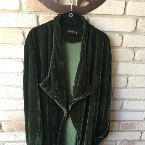 Women’s 3X Velvet oversized draped Jacket - Picture 4 of 4